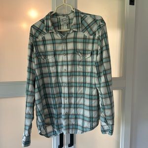 XXL Lucky Brand Pearl Snap Flannel